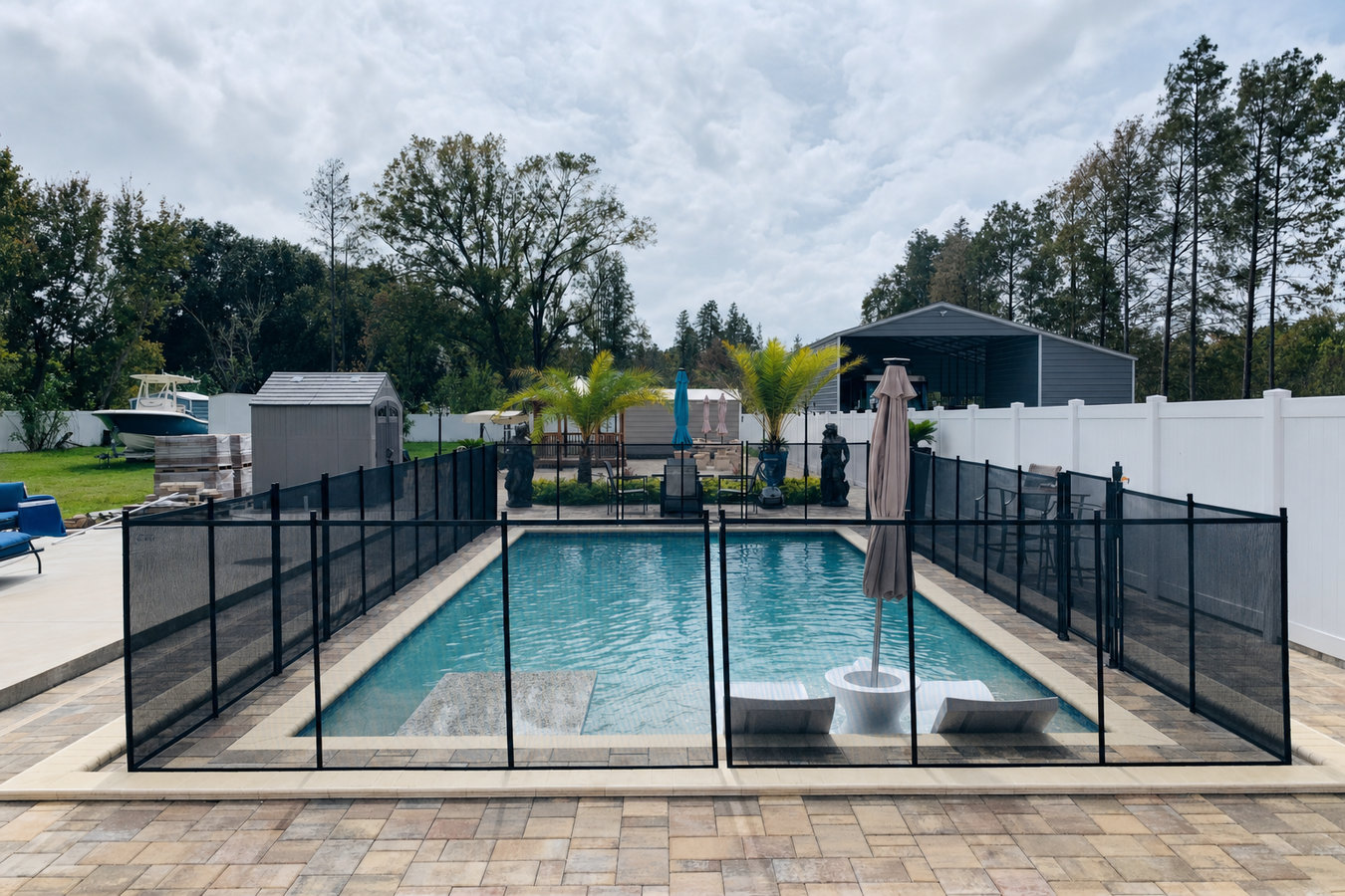 Pool fence installation