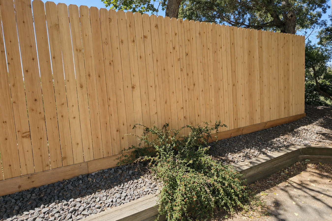 Privacy fence installation
